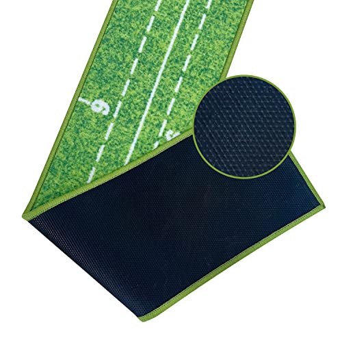 CRESTGOLF golf putting mat indoor,Golf Putting Mat 2.9 x 0.45 m Automatic Return Track for Outdoor Golf Training,Suitability for golf Enthusiasts,golf