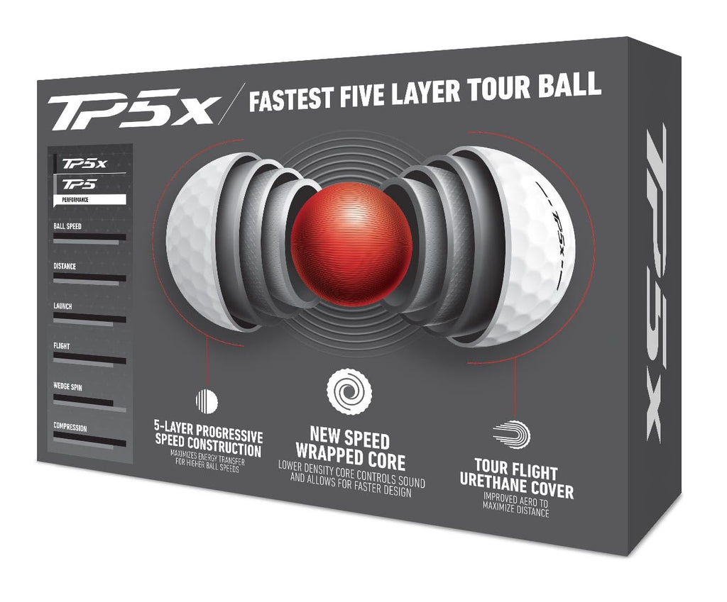 TaylorMade Golf 2024 TP5x Golf Balls One Dozen