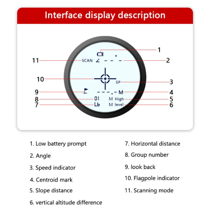 ARTBULL Rechargeable Golf Laser Rangefinder With Magnetic